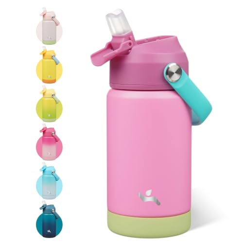 Image of Konokyo 12 oz Insulated Stainless Steel Sports Water Bottle with Straw Lid