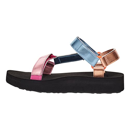 Teva Sandalia Midform Universal Shimmer para mujer, Rosa (Pink Multi), 39 EU