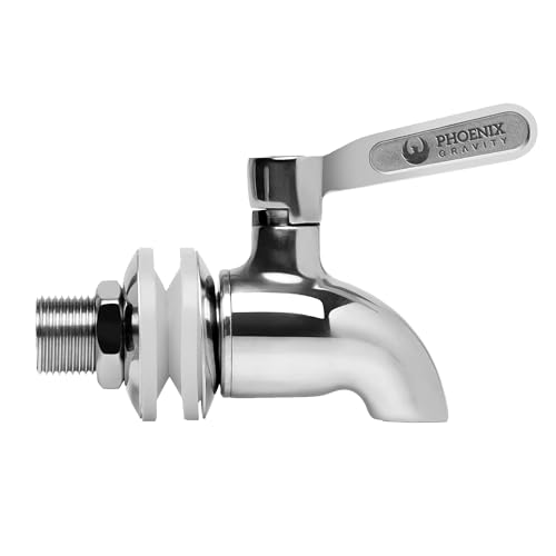 Phoenix Gravity – Robinet de filtre à eau de comptoir en acier inoxydable de qualité 304 pour remplacement, compatible avec Weeplow, Doulton, & autres systèmes de filtre à eau alimentés par gravité.