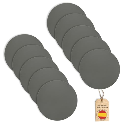 AGALET® 10 Pegatinas para Cristales Anticolisión Fluorescentes en Oscuridad | Adhesivos cristales ventana | Pegatinas Anticolision (Gris)