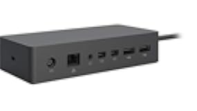 Microsoft 1661 Docking Station - Tablet, Surface Pro 3, Surface Pro 4 Surface Book, Black W/90W power adapter(Renewed)