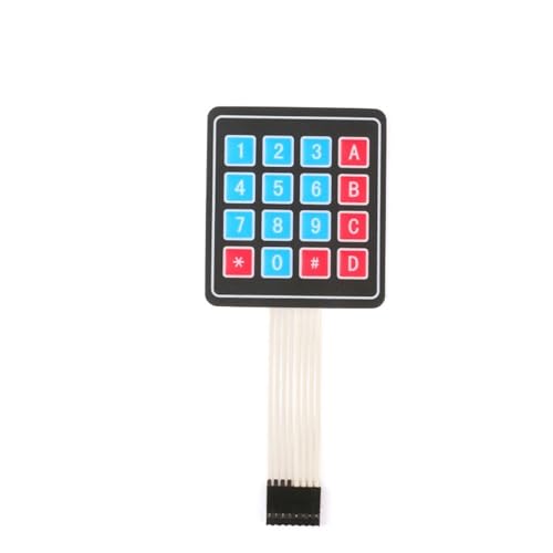 Clavier matriciel 4x4 à membrane flexible 16 touches pour projets Arduino