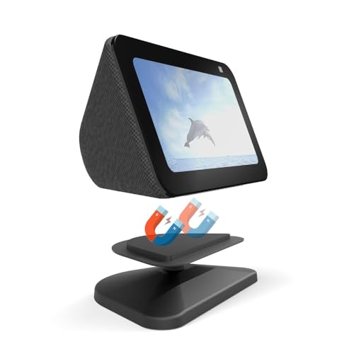 Soporte de pared para Echo Show 8 con organizador de cables integrado anticaidas