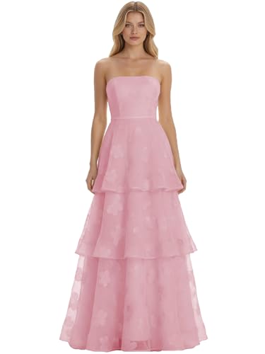 SYTSL Prom Dresses 2026 for Women Plus Size Candy Pink