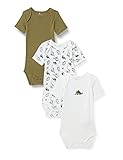 Nachhaltig NAME IT Baby-Jungen NBMBODY 3P SS Dino NOOS Kleinkind Unterwäsche-Satz, Loden Green, 86