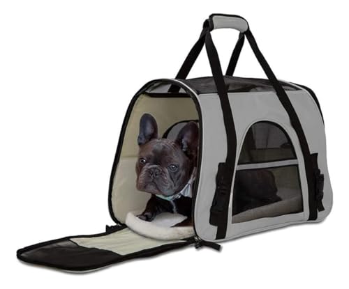 Bolsa Transporte Pet 52x35x25 Passeio Viagem Carro Avião Para Cães e Gatos