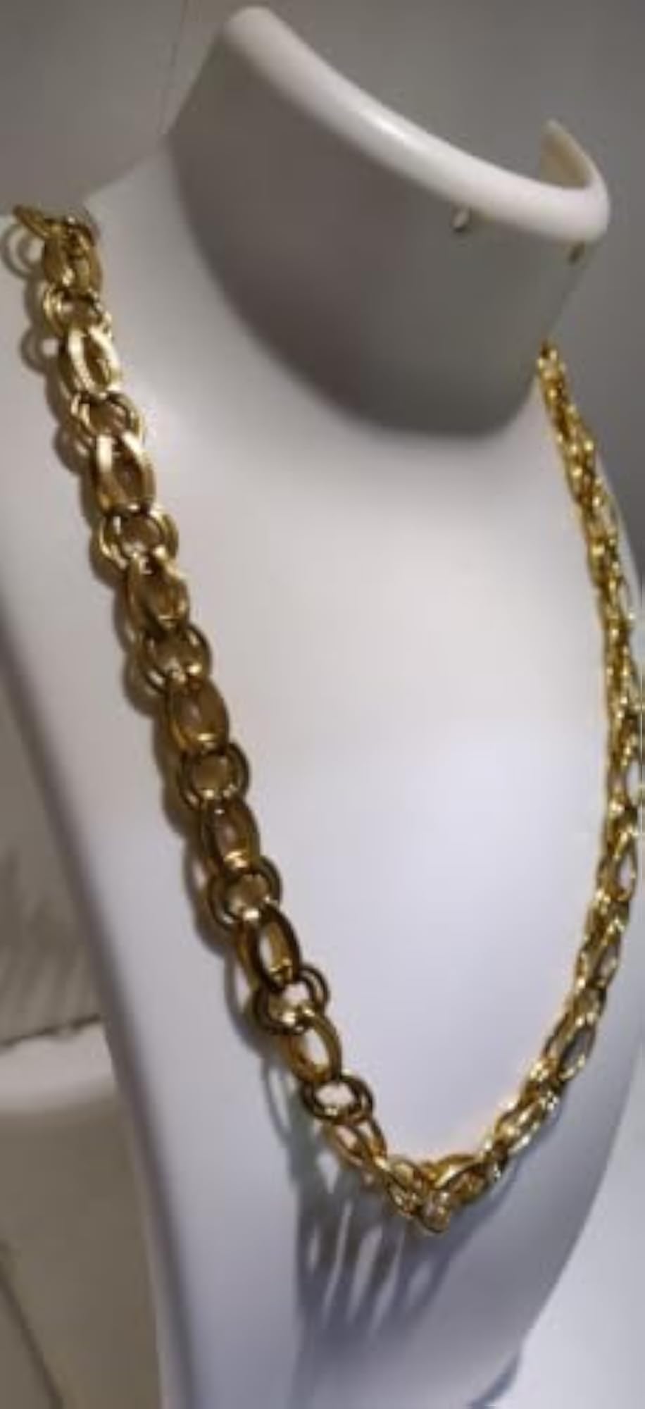 Men's Gold Plated Pleated Chain G CH 91