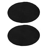 MAGICLULU 2 Stück Ölauffangmatten Ø 38cm Spritzschutz aus Hitzebeständigem Material für Ölwechsel und Getriebeölwanne Waschbare Ölwannen Schutzmatten für Auto Wartung