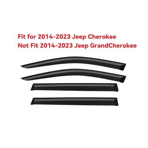 Image of Rain Guards Window Visor for 2014-2023 Jeep Cherokee Out-Channel