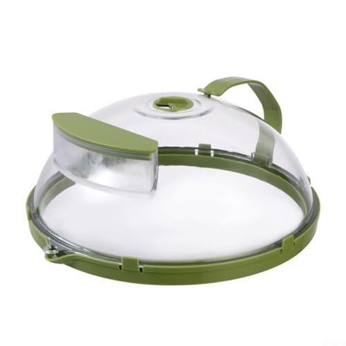Coperchio per cottura a vapore per microonde, 25,4 cm con manico, mantiene il cibo fresco (B)