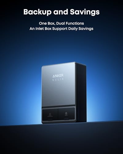 Image of Anker SOLIX E10, Smart Inlet Box, 6kWh Battery, Manual Backup with Smart Savings, 9kW Solar, Reduce Up to 80% Bills, NEMA 4 & 3R, Up to 12-Month 0% APR