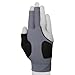 Predator Second Skin Billiard Glove for Left or Right Hand - Black w/Grey Logo (Small/Medium, for Left Hand (Right-Handed Player))