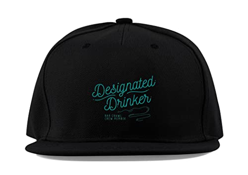 Casquette de baseball unisexe coton noir visière plate chapeau soleil urbain pour buveur