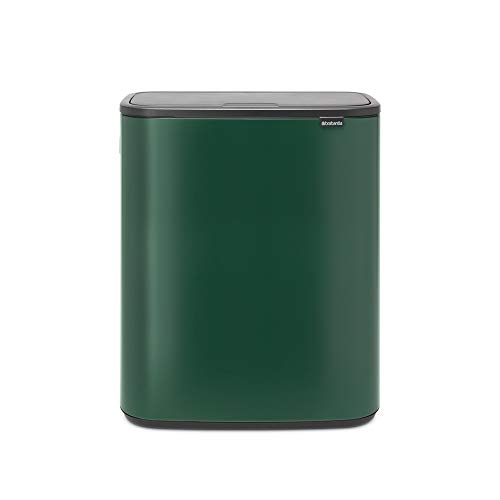 ブラバンシア(Brabantia) Boタッチビン パイングリーン 2×30L 2分別 フタ付きゴミ箱 304224