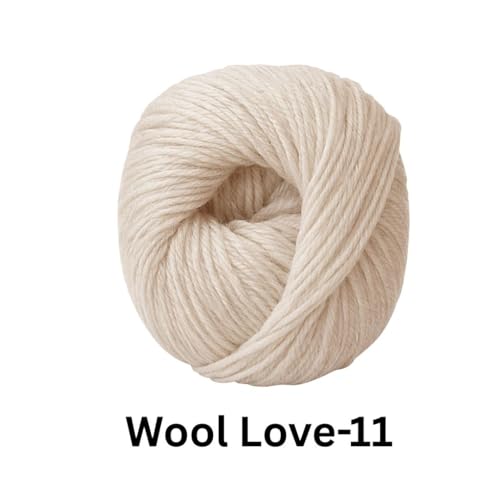 Image of VCR Light Beige Yarn, 25 Grams Hank, 85 Meters Length, 100% Merino Wool, Pack of 1, Shrink-Resistant Soft, Warm and Premium Wool Yarn for Knitting, Crochet and Craft Projects