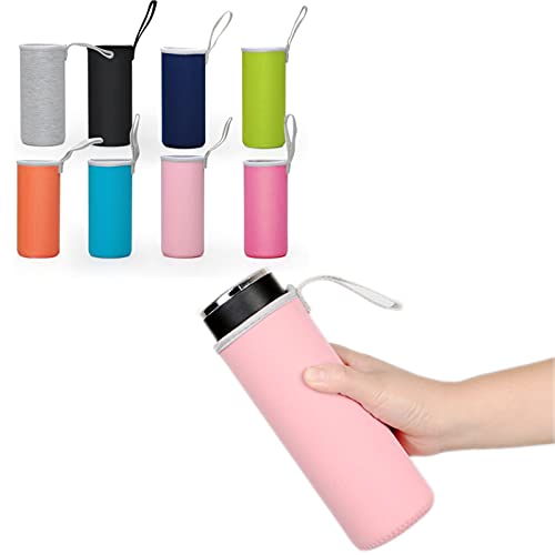 Hoshisea Pochette pour Bouteilles en Verre, Manchon de Bouteille en Néoprène, Couvercle de Bouteille en Néoprène, Housse Bouteille Neoprène, pour Stockage de Chaleur - Image 5