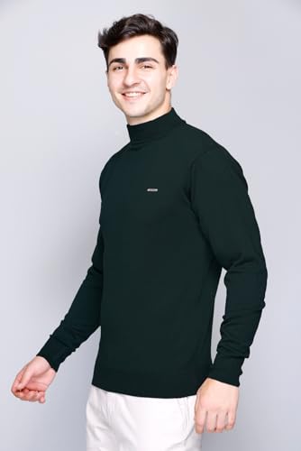 Image of GODFREY Woolen Full Sleeve Sweaters for Men Winter Wear - Turtle Neck Pullover for Men Stylish