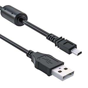 USB Ladekabel 8-Pin Datenkabel, Datenkabel,Länge 1,5m, USB-Kabel für Sony Cyber-shot DSC-H400, DSC-TF1, DSC-W710, DSC-W730, DSC-W800, DSC-W810, DSC-W830