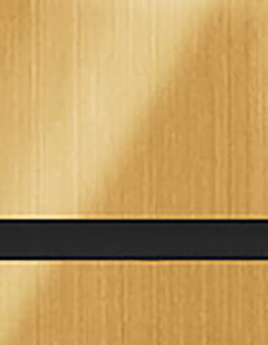 Duets Laser Metals Indoor Engraving Sheet, 24 x 12, Brushed Gold on Black, 2-ply for Laser or Rotary Engraving, Metallic Signage, Name Tags, Labels, Crafting, DIY Thickness | 1/16" - 24 x 12 x 1/16" - Brushed Gold on Black