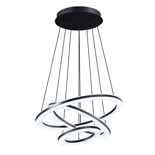 Lustre LED 56W à intensité variable avec plafonnier à télécommande ZH1YFD