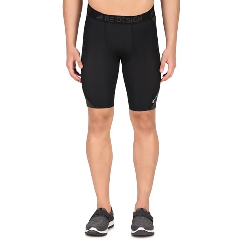Image of ReDesign Apparels Nylon Compression Shorts Tights for Multi Sports (Color Options)