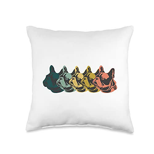 Retro Pug Dog Designs Pug Dog Retro Pop Art Throw Pillow, 16x16, Multicolor
