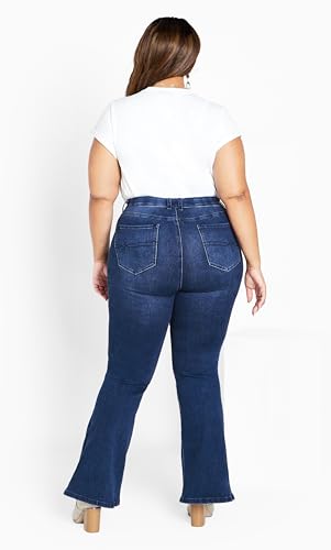 Women's Ebony High Rise Flare Jean4