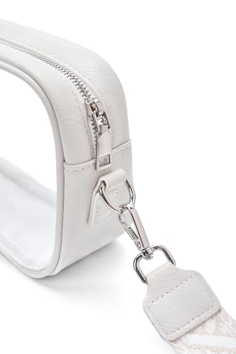 Image of Yarnic Clear Bag Stadium Approved, PVC Transparent Crossbody Purse Small Clear Crossbody Bag with Adjustable Shoulder Strap