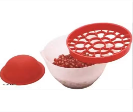 Image of SR Pomegranate Peeler | Pomegranate Seed Extractor | Anaar Stripper | Anaar Seeds Remover Cutter with Container | Stripper Tool for Kitchen | Removes Seeds in Seconds