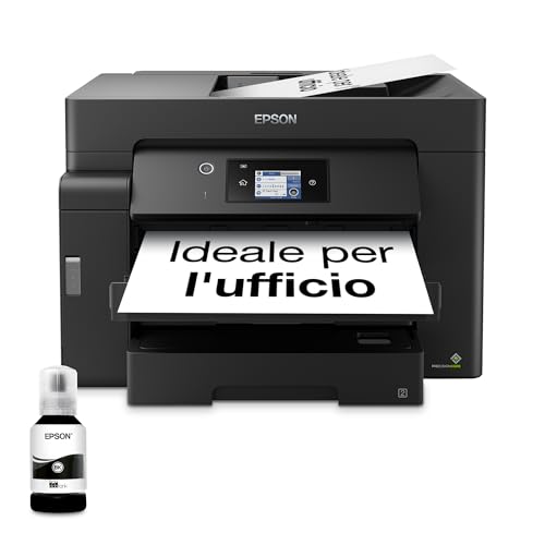Progettata per la massima semplicità: Ecotank non è mai stata così compatta e semplice da utilizzare; i serbatoi frontali sono studiati per una ricarica senza fuoriuscite di inchiostro