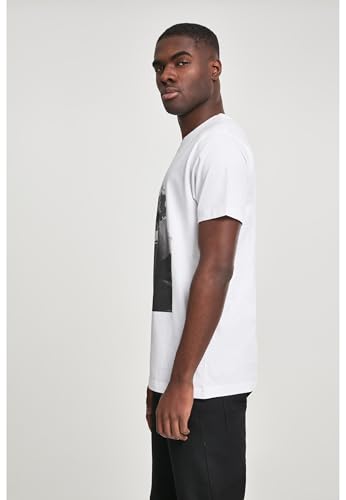 Mister Tee Camiseta de Manga Corta 2pac FCK The World, Blanco, 4XL para Hombre