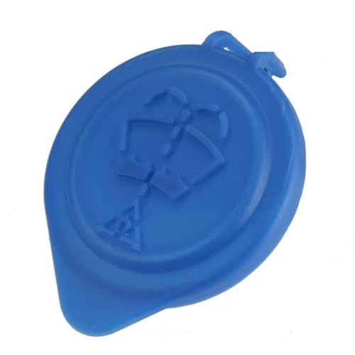 for E46 E90 E88 E60 X3 X5 Car Windshield Washer Bottle Cap Wiper Washer Fluid Reservoir for Tank Bottle Cap Cover 61667264145(Blue)