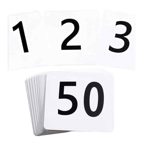 Cartes de placement double face lisibles pour numérotation de table de fête