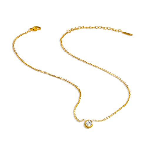 Image of Rubans Demi Fine Stainless Steel Pendant Chain Daily Gift for Women & Girls