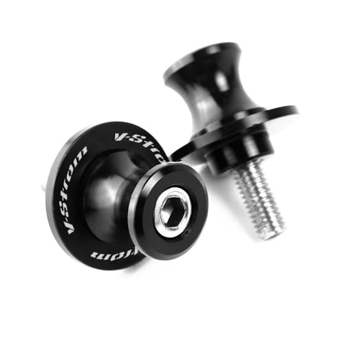 NFNVEKESD Diábolos para Moto para Suzu&ki para V-Strom 650 para Vstrom 1000 para DL650 para DL1000 para Motocicleta V-Strom Tornillos Soporte Deslizante De Carretes Basculantes De 8MM(Black)