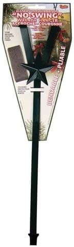 Replacement for Compatible with Christmas Mountains 36360 Green Steel No Swing Wreath Hanger (Pack of 12)