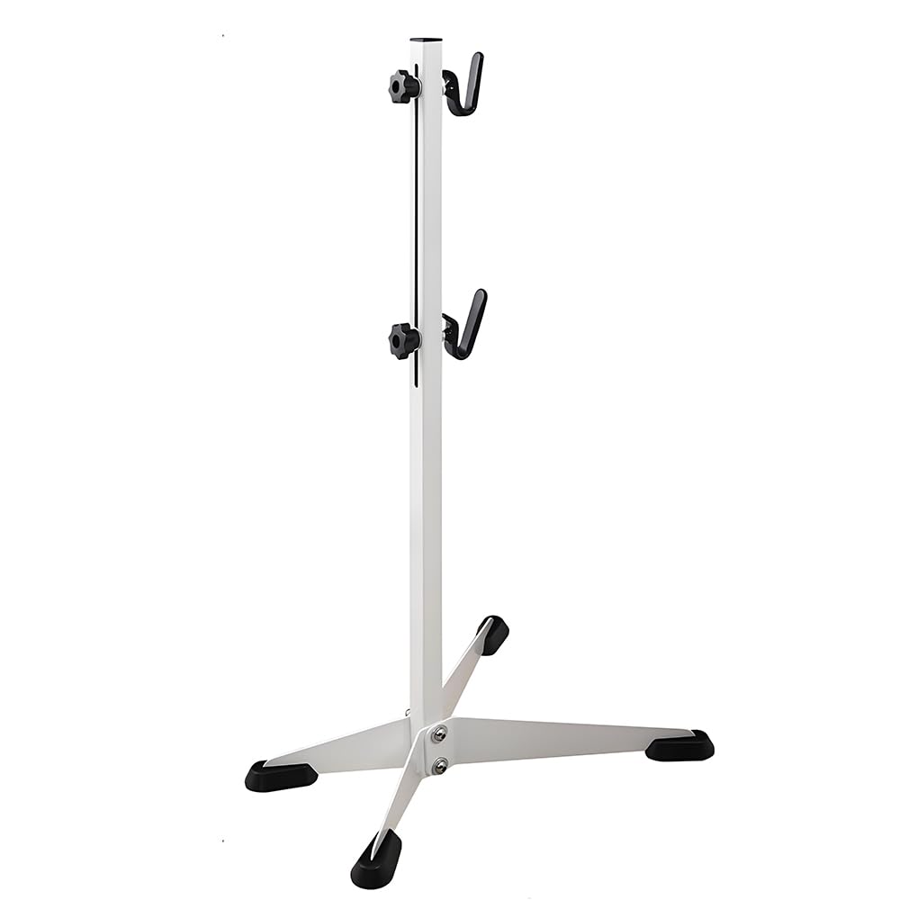ENGWE MTB Support de vélo vertical réglable au sol pour garage, réparation de vélos, supports de nettoyage pour VTT, vélos de route (blanc)
