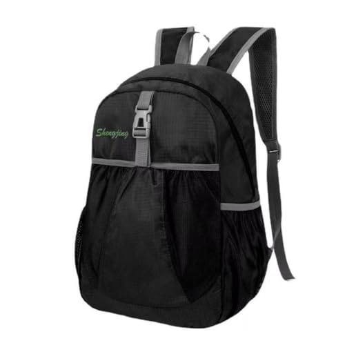 Tonykulas Travel lightweight foldable backpack hiking backpack splash proof compact travel backpack day pack (black)