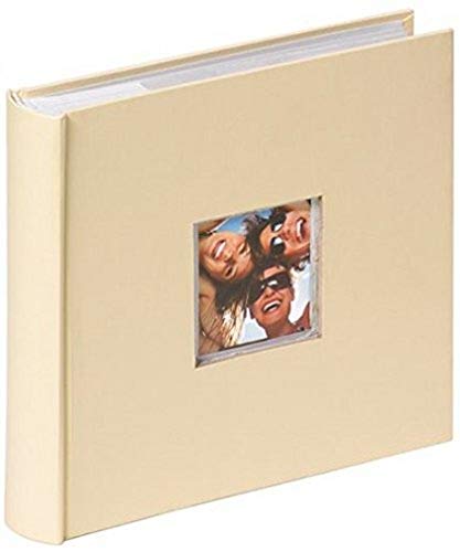 Walther Design ME-110-H Fun Standart memo Slip-in Album with die Cut for Your Personal Picture, for 200 Photos, 4 x 6 inch (10 x 15 cm), Cream