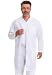 Dickies Everyday Unisex 40 Inch Lab Coat, White, Large