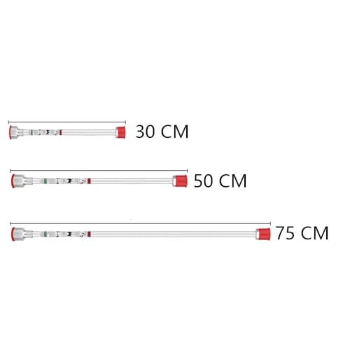 Airless-Farbspritzpistole, Verlängerungsstange für Airless-Sprühdüse, 30 cm, 50 cm, 75 cm, 3 Stück