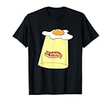 Funny Egg And Bacon Breakfast UFO Alien Bacon And Eggs T-Shirt