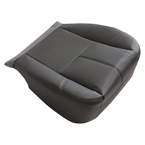 SecosAutoparts Driver Bottom Seat Cover Gray 88V Compatible with Chevrolet Suburban Tahoe Silverado Compatible with GMC Sierra Yukon 2007-2014 WorkTruck Cover