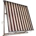 BIACCHI ETTORE SRL Tenda da Sole a Caduta 3x2,5 mt Beige/Bordeaux, Beige/Verde, Beige/ocra, Beige Finestra o Balcone Milos (Beige/Bordeaux)