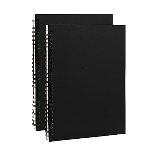Carnet vierge à spirales de 25,4 x 19,1 cm pour croquis et notes créatives au quotidien