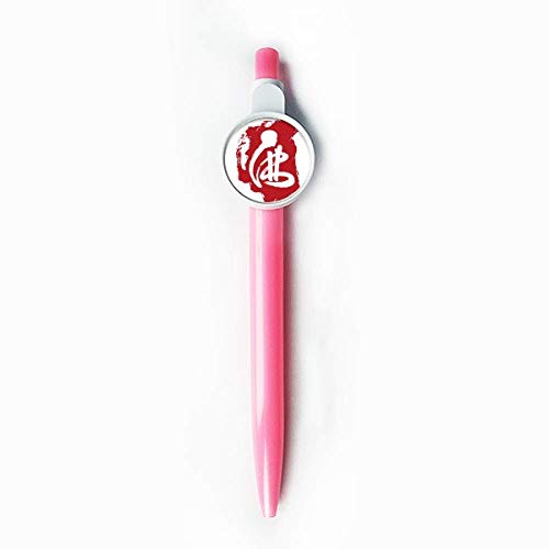 Stylo à bille rétractable bouddhiste rouge papeterie originale et écriture fluide