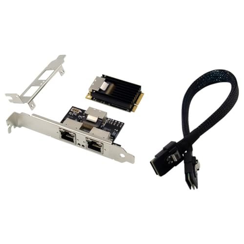 Carte de Contrôleur D'Interface LAN Gigabit double Ethernet RJ45 Mini PCIe