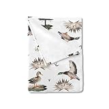 Mallard Duck Baby Blanket for Boys Girls Duck Hunting Flannel Soft Swaddle Blanket Wild Duck Receiving Blankets Warm Newborn Toddler Nursery Bed Crib Blanket Playmat Throw Blanket 30x40