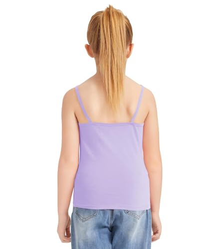 Image of Dreammonkey Girl's Full Sleeveless Camisole Tank Tops Kids Comfort Breathable Dance Tank Tops(Ages 2T-14Years)