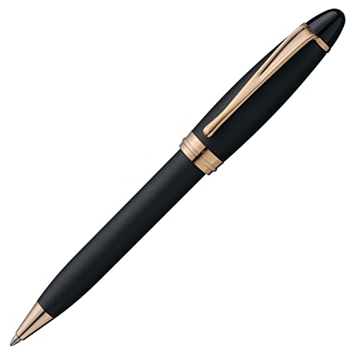 Stylo bille Aurora B30 PB or rose satiné encre bleue importé